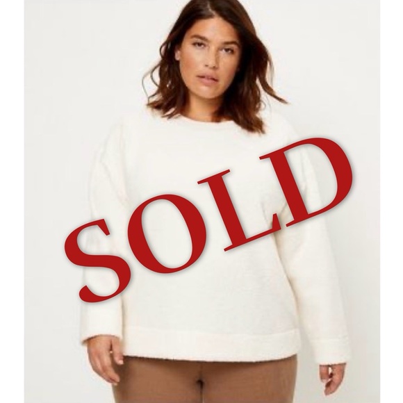 LOFT Tops - LOFT • Cozy Sherpa Sweatshirt